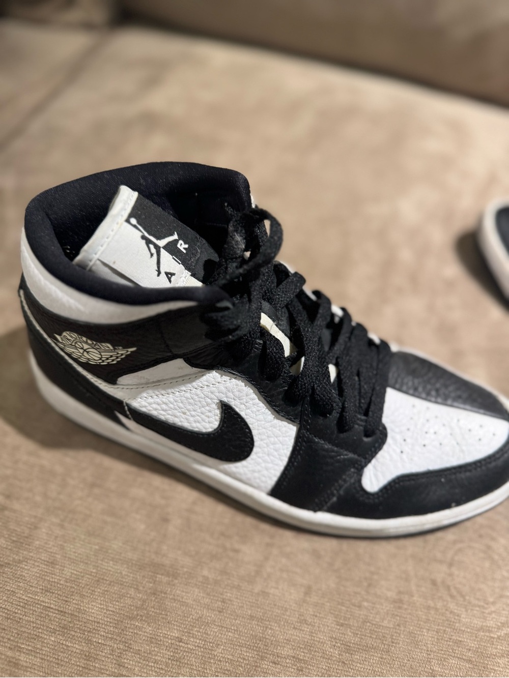 Nike Air Jordan Panda Black and White Sneakers